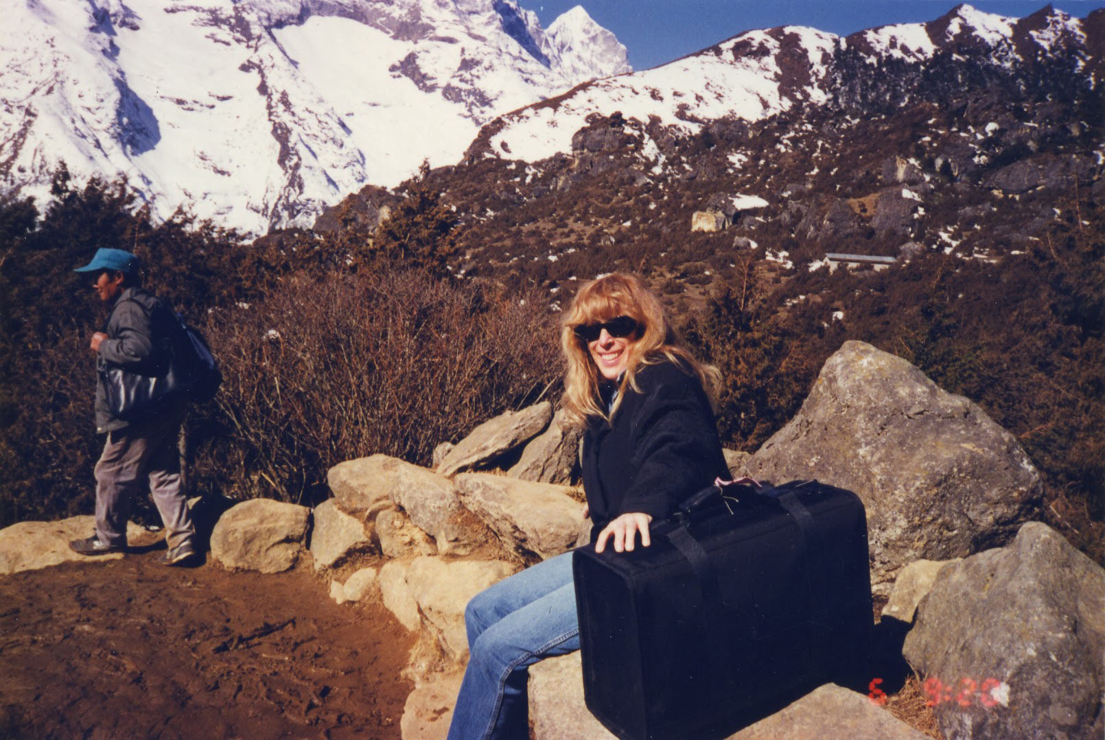 Merle Hoffman at Mt Everest.