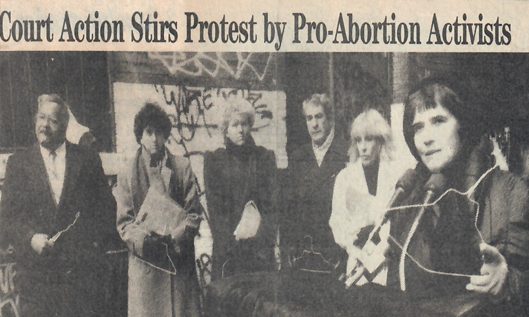 Court Action Stirs Protest by Pro-Abortion Activists