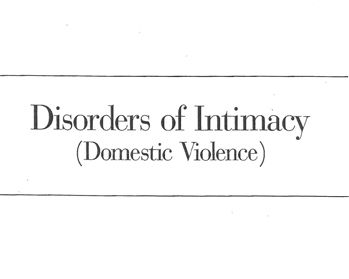 Disorders of Intimacy - Article from CHOICES Mental Health Center